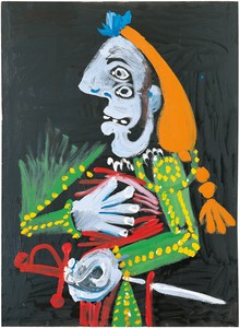 Pablo Picasso, Torero, 1970. Oil on canvas, 51 ⅛ × 38 ¼ inches (130 × 97 cm) © Estate of Pablo Picasso/Artists Rights Society (ARS), New York. Photo: Eric Baudouin