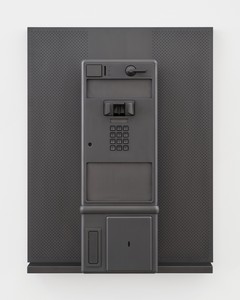 Adam McEwen, Payphone, 2018. Graphite, 26 ⅛ × 20 × 10 ⅛ inches (66.2 × 50.8 × 25.6 cm), edition of 3 + 2 APs © Adam McEwen. Photo: Jeff McLane