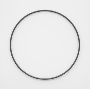 Adam McEwen, TBT (hula hoop), 2018. Graphite, 37 ½ × 37 ½ × 1 inches (95.3 × 95.3 × 2.5 cm) © Adam McEwen. Photo: Jeff McLane