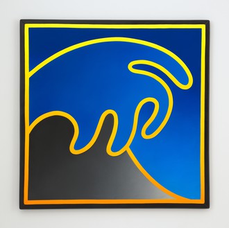 Alex Israel, Wave, 2018 Acrylic on fiberglass, 73 × 73 inches (185.4 × 185.4 cm)© Alex Israel