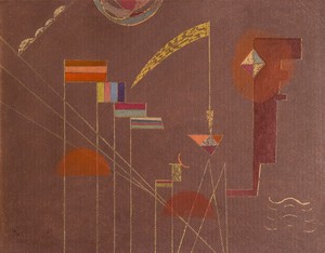 Wassily Kandinsky, Dicht, 1929. Oil on canvasboard, 12 ⅝ × 16 inches (32 × 41 cm) © 2018 Artists Rights Society (ARS), New York/ADAGP, Paris