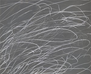 Cy Twombly, Untitled, 1969. Oil and wax crayon on paper, 27 ⅝ × 34 ¼ inches (70 × 87 cm) © Cy Twombly Foundation