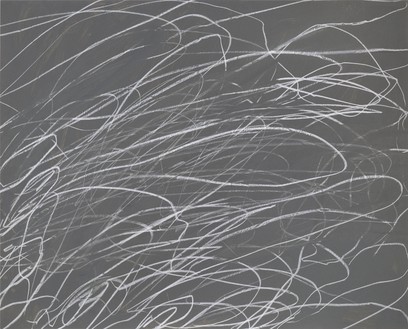 Cy Twombly, Untitled, 1969 Oil and wax crayon on paper, 27 ⅝ × 34 ¼ inches (70 × 87 cm)© Cy Twombly Foundation