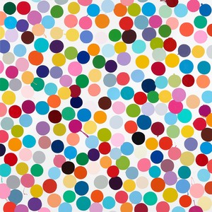 Damien Hirst, Manganese, 2016. Household gloss on canvas, 59 × 59 inches (149.9 × 149.9 cm) © Damien Hirst and Science Ltd. All rights reserved, DACS 2018