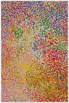Damien Hirst, Veil of Love’s Secrets, 2017 Oil on canvas, 108 × 72 inches (274.3 × 182.9 cm)© Damien Hirst and Science Ltd. All rights reserved, DACS 2018