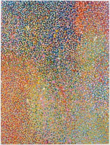 Damien Hirst, Veil of Faith, 2017. Oil on canvas, 144 × 108 inches (365.8 × 274.3 cm) © Damien Hirst and Science Ltd. All rights reserved, DACS 2018