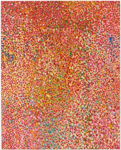 Damien Hirst, Veil of Love's Pleasure, 2017. Oil on canvas, 120 × 96 inches (304.8 × 243.8 cm) © Damien Hirst and Science Ltd. All rights reserved, DACS 2018