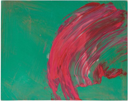 Howard Hodgkin, Over to You, 2015–17 Oil on wood, 9 ¾ × 12 ⅜ inches (24.8 × 31.4 cm)© Howard Hodgkin Estate. Photo: Prudence Cuming Associates