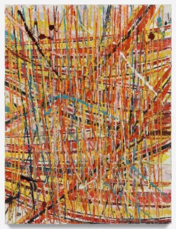 Mark Grotjahn, Untitled (Free Capri 50.37), 2018 Oil on cardboard mounted on linen, 63 × 48 inches (160 × 121.9 cm)© Mark Grotjahn. Photo: Douglas M. Parker Studio