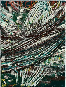 Mark Grotjahn, Untitled (New Capri XVIII 47.18), 2016. Oil on cardboard, 24 × 18 inches (61 × 45.7 cm) © Mark Grotjahn. Photo: Douglas M. Parker Studio