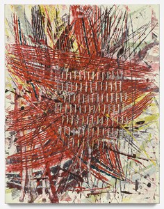 Mark Grotjahn, Untitled (Star Capri 50.19), 2017. Oil on cardboard mounted on linen, 70 ½ × 55 inches (179.1 × 139.7 cm) © Mark Grotjahn. Photo: Douglas M. Parker Studio