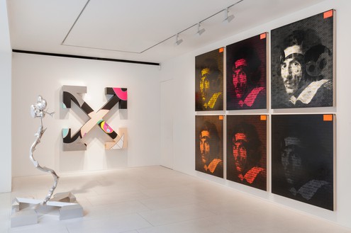 Installation view Artwork ©︎ Virgil Abloh and ©︎ Takashi Murakami. Photo: Lucy Dawkins