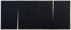 Richard Serra, Triple Rift #3, 2018. Paintstick on handmade Japanese paper, 9 feet 3 inches × 22 feet (2.82 × 6.71 m) © Richard Serra/DACS, London, 2018. Photo: Rob McKeever