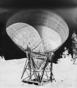 Vera Lutter, Radio Telescope, Effelsberg, XVII: September 16, 2013, 2013. Gelatin silver print, 95 ⅛ × 84 inches (241.6 × 213.4 cm), unique © Vera Lutter
