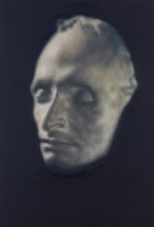 Y.Z. Kami, Masque mortuaire de Pascal (Pascal’s death masque), 2017 Oil on linen, 75 × 51 inches (190.5 × 129.5 cm)© Y.Z. Kami. Photo: Rob McKeever