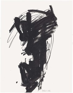 Franz Kline, Untitled, c. 1950–59. Ink on paper, 14 × 11 inches (35.6 × 27.9 cm) © 2019 The Franz Kline Estate/Artists Rights Society (ARS), New York