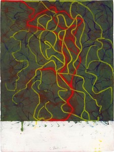 Brice Marden, Nevis Night Drawing, 2018. Kremer inks on Arches paper, 30 ¼ × 22 ½ inches (76.8 × 57.2 cm) © Brice Marden. Photo: Rob McKeever