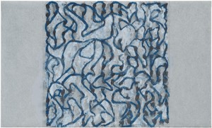 Brice Marden, Nevis Study 5, 2017. Oil on linen, 36 × 60 inches (91.4 × 152.4 cm) © 2019 Brice Marden/Artists Rights Society (ARS), New York. Photo: Rob McKeever