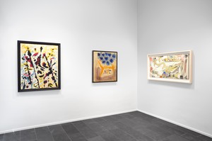 Installation view. Artwork, left to right: © 2019 The Pollock-Krasner Foundation/Artists Rights Society (ARS), New York; © 2019 Helen Frankenthaler Foundation, Inc./Artists Rights Society (ARS), New York; © 2019 The Willem de Kooning Foundation/Artists Rights Society (ARS), New York