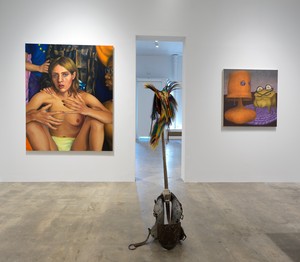 Installation view. Artwork, left to right: © Chloe Wise, © Natalie Ball, © Ginny Casey. Photo: Rob McKeever