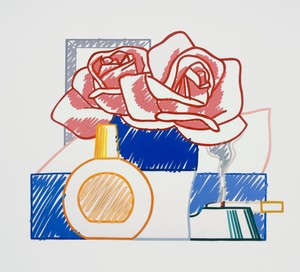 Tom Wesselmann, Scribble Version of Still Life #58 (Opaque), 1984–91. Enamel on cutout aluminum, 58 × 69 ½ inches (147.3 × 176.5 cm) © The Estate of Tom Wesselmann/Licensed by ARS/VAGA, New York. Photo: Jeffrey Sturges