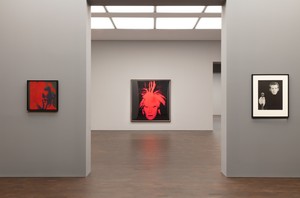 Installation view. Artwork, left and center: © 2019 The Andy Warhol Foundation for the Visual Arts, Inc./Licensed by DACS, London; right: © Robert Mapplethorpe Foundation. Used by permission. Photo: Lucy Dawkins
