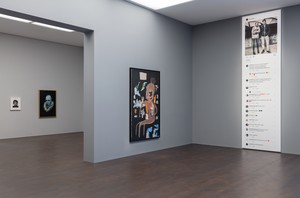 Installation view. Artwork, left to right: © Giuseppe Penone; © Glenn Brown; © The Estate of Jean-Michel Basquiat/ADAGP, Paris and DACS, London 2019; © Richard Prince. Photo: Lucy Dawkins