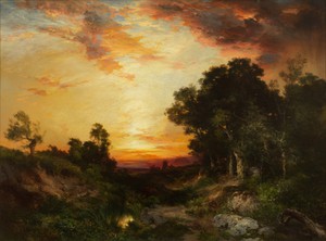 Thomas Moran, Sunset, Amagansett, 1905. Oil on canvas, 30 × 40 inches (76.2 × 101.6 cm) Photo: Rob McKeever