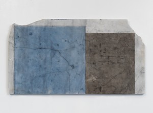 Brice Marden, Years 3, 2011. Oil on marble, 17 ⅜ × 31 ½ × ⅞ inches (44.1 × 80 × 2.2 cm) © 2020 Brice Marden/Artists Rights Society (ARS), New York. Photo: Rob McKeever