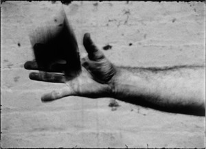 Richard Serra, Hand Catching Lead, 1968 (still). 16mm film, black and white, silent, 3 min., Circulating Film and Video Library, Museum of Modern Art, New York © 2020 Richard Serra/Artists Rights Society (ARS), New York