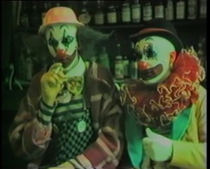 Damien Hirst and Angus Fairhurst, A Couple of Cannibals Eating a Clown (I Should Coco), 1993 (still). Video, color, sound, 22 min. 10 sec. © Estate of Angus Fairhurst, courtesy Sadie Coles HQ, London, and © Damien Hirst and Science Ltd. All rights reserved, DACS 2020
