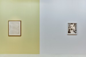 Installation view. Artwork, left to right: © Succession Picasso 2020, © 2020 The Richard Avedon Foundation. Photo: Thomas Lannes