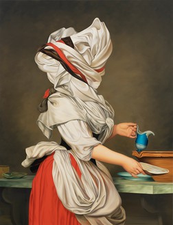 Ewa Juszkiewicz, Untitled (after Adolf Ulrik Wertmüller), 2020 Oil on canvas, 59 ⅛ × 45 ¼ inches (150 × 115 cm)© Ewa Juszkiewicz
