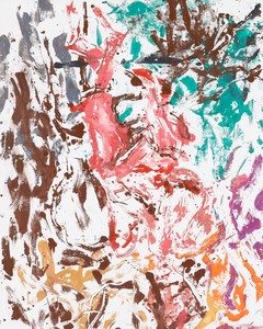 Georg Baselitz, Aus den 50iger Jahren etwas (Something from the fifties), 2019. Oil on canvas, 98 ½ × 78 ¾ inches (250 × 200 cm) © Georg Baselitz 2019. Photo: Jochen Littkemann