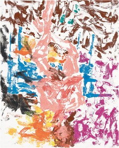 Georg Baselitz, Ist dem etwas entgangen? (Did he miss the moment?), 2019. Oil on canvas, 98 ½ × 78 ¾ inches (250 × 200 cm) © Georg Baselitz 2019. Photo: Jochen Littkemann