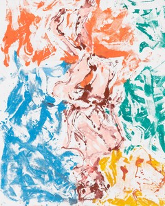 Georg Baselitz, Eisbahn (Ice Rink), 2019. Oil on canvas, 98 ½ × 78 ¾ inches (250 × 200 cm) © Georg Baselitz 2019. Photo: Jochen Littkemann