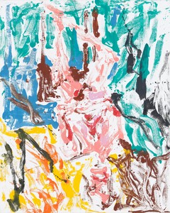 Georg Baselitz, German Kraut, paint Roy and Bill, 2019. Oil on canvas, 98 ½ × 78 ¾ inches (250 × 200 cm) © Georg Baselitz 2019. Photo: Jochen Littkemann