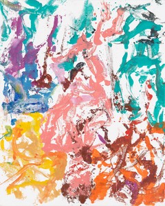 Georg Baselitz, War das schon einmal da? (Has that already been done?), 2019. Oil on canvas, 98 ½ × 78 ¾ inches (250 × 200 cm) © Georg Baselitz 2019. Photo: Jochen Littkemann