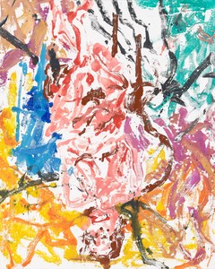 Georg Baselitz, Irgendwie habe ich das schon einmal gesehen (Somehow that looks familiar), 2019. Oil on canvas, 98 ½ × 78 ¾ inches (250 × 200 cm) © Georg Baselitz 2019. Photo: Jochen Littkemann