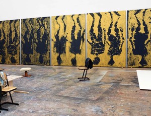 Georg Baselitz’s studio, Ammersee, Germany, 2019. Artwork © Georg Baselitz 2019. Photo: Ealan Wingate
