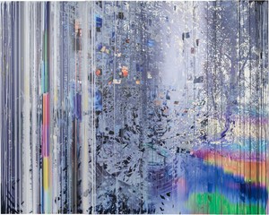 Sarah Sze, Blind Spot (Times Zero), 2020. Oil, acrylic, acrylic polymers, ink, aluminum, diabond, and wood, 103 ¼ × 129 inches (262.3 × 327.7 cm) © Sarah Sze. Photo: Rob McKeever
