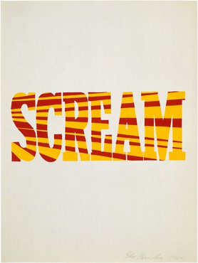 Ed Ruscha, Red Yellow Scream, 1964