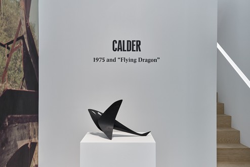 Installation view with Alexander Calder, Flying Dragon (maquette) (c. 1974) Artwork © 2021 Calder Foundation, New York/Artists Rights Society (ARS), New York. Photo: Thomas Lannes