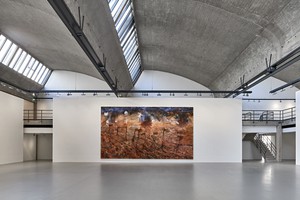 Installation view with Anselm Kiefer, Beilzeit—Wolfszeit (Axe-Age—Wolf-Age) (2019). Artwork © Anselm Kiefer. Photo: Thomas Lannes