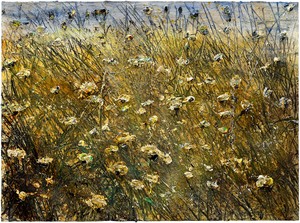 Anselm Kiefer, Feld (Field), 2019–20. Emulsion, oil, and acrylic on canvas, 110 ¼ × 149 ⅝ inches (280 × 380 cm) © Anselm Kiefer. Photo: Georges Poncet