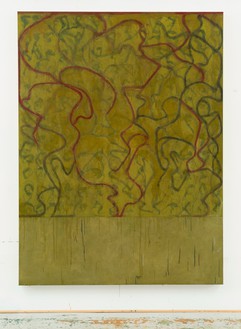 Brice Marden, Rowdy, 2013–21 Oil, graphite, and chalk on linen, 96 × 72 inches (243.8 × 182.9 cm)© 2021 Brice Marden/Artists Rights Society (ARS), New York. Photo: Bill Jacobson Studio
