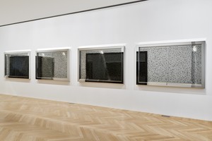 Installation view with Damien Hirst, Stress, Despair, Depression and Death (2009). Artwork © Damien Hirst and Science Ltd. All rights reserved, DACS 2021. Photo: Thomas Lannes