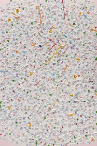 Damien Hirst, Gnostic, 2020. Oil and gold leaf on canvas, 72 × 48 inches (182.9 × 121.9 cm) © Damien Hirst and Science Ltd. All rights reserved, DACS 2021. Photo: Prudence Cuming Associates