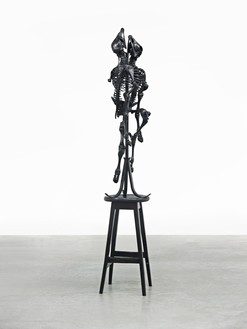 Damien Hirst, The Dance, 2005 Patinated silver, 76 ⅜ × 16 ⅛ × 16 ⅛ inches (194 × 41 × 41 cm), edition of 1 + 1 AP© Damien Hirst and Science Ltd. All rights reserved, DACS 2021. Photo: Prudence Cuming Associates