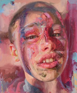 Jenny Saville, Title to be confirmed, 2021. Oil on canvas, 47 ¼ × 39 ⅜ inches (120 × 100 cm) © Jenny Saville